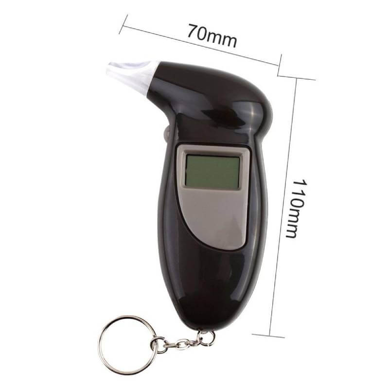 Etilotest digital Edman D-868 cu 4 capete interschimbabile, Negru