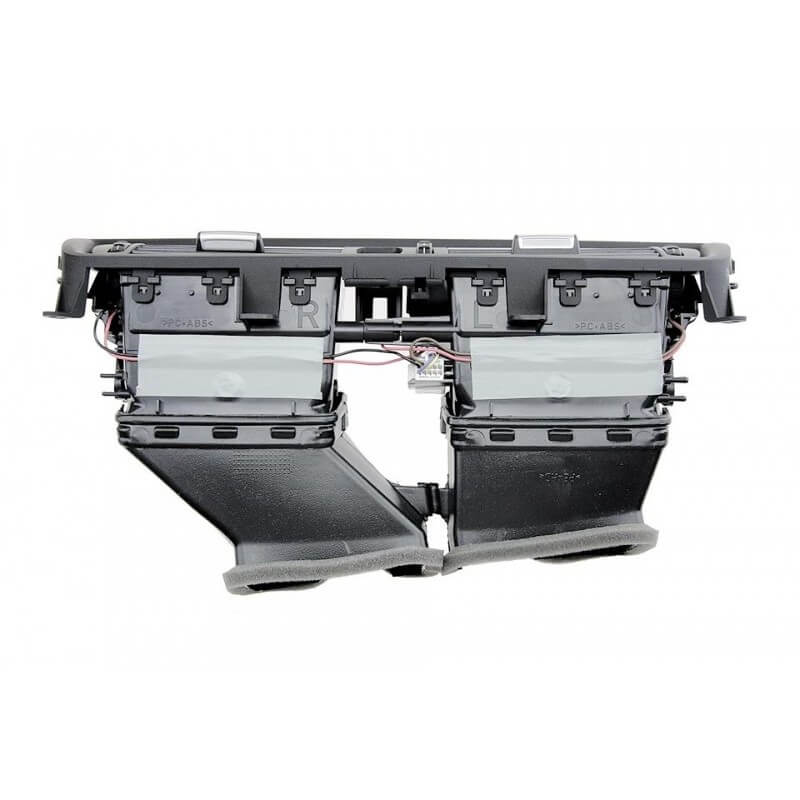 Grila ventilare interior centrala completa MOTOR10 BMW Seria 5 F10/F11, cromat, 64229209136, Negru
