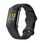 Husa Siliconica Edman pentru Fitbit Charge 5, Albastru inchis