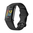 Husa Siliconica Edman pentru Fitbit Charge 5, Negru