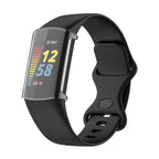 Husa Siliconica Edman pentru Fitbit Charge 5, Transparent