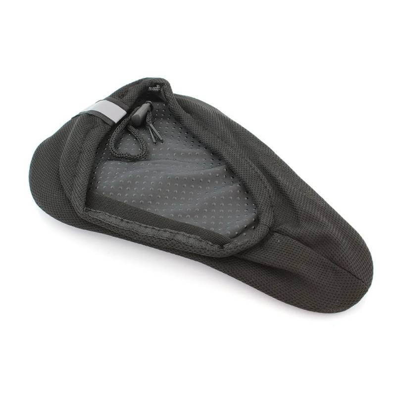 Husa universala Edman AVX-RW5D cu gel pentru scaunul bicicletei, Negru