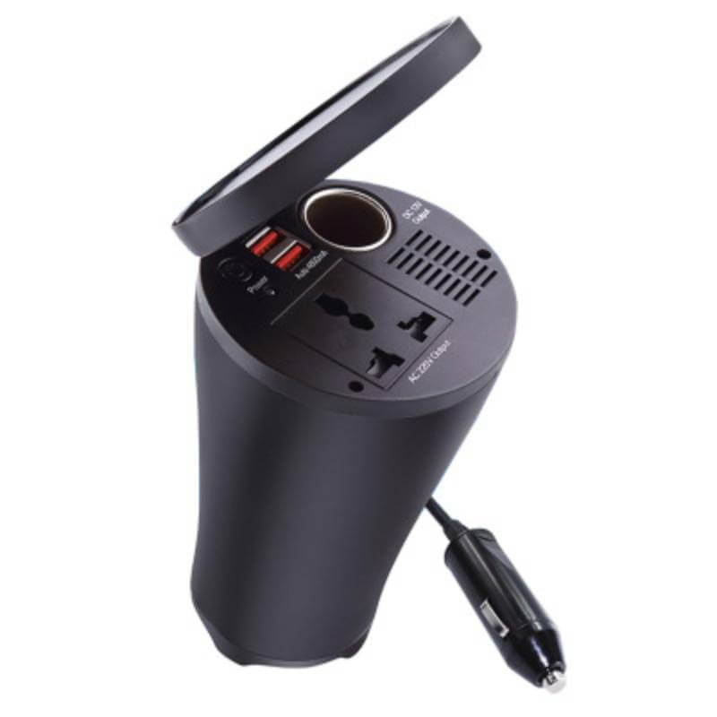 Invertor curent Edman M220 de la 12V la 220V 150W, 2xUSB 4800mA, priza auto DC 12V si AC 220V