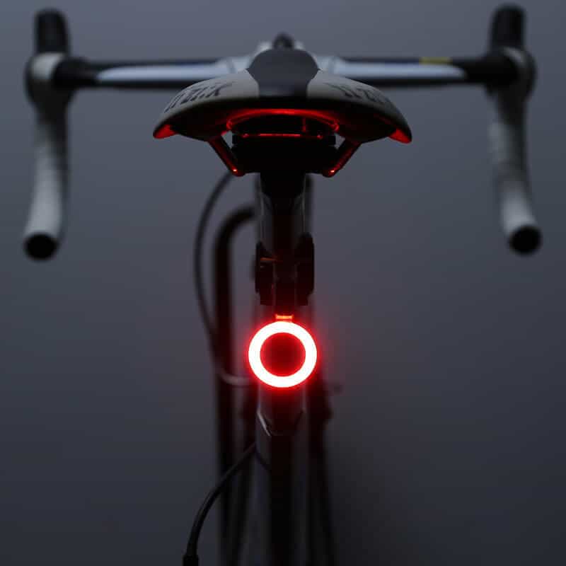 Lampa Edman stop spate bicicleta, led rosu, Circular