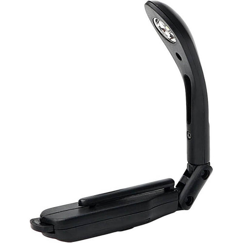 Edman clip-on book light, flexible arm, LED, battery powered