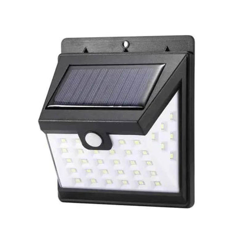 Edman solar-powered wall lamp, Black