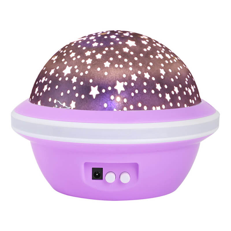 Lampa de veghe Edman rotativa cu proiectie de stele si luna, Mov