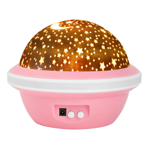 Edman rotating night light with star and moon projection