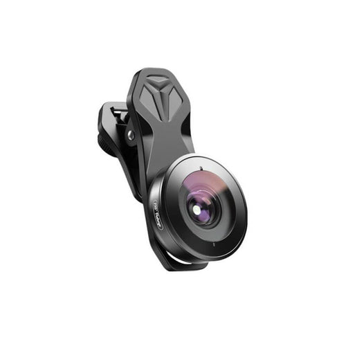 Apexel APL-HB195 professionelles 195° Fisheye-Objektiv, 17mm Gewinde, Super-Fisheye 0.2X Vollformat-Weitwinkel, Universalclip