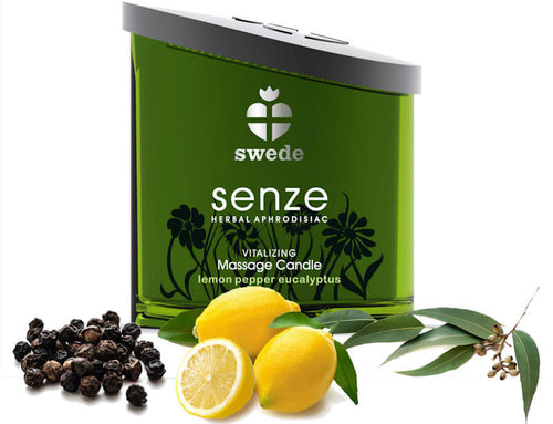 Swede Senze scented massage candle with aphrodisiac effect
