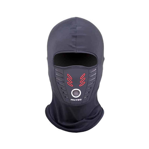 Winter ski mask, windproof Lycra fleece thermal full face motorcycle mask, Black