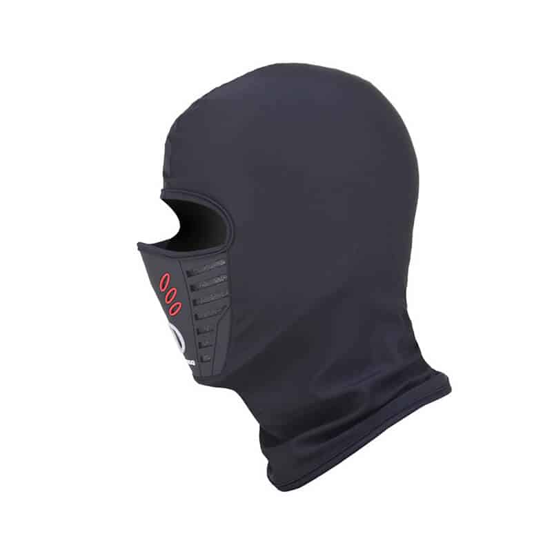 Masca pentru Ski de iarna Winter Windproof Lycra Fleece Thermal Full Face Motorcycle Mask, Negru
