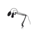 Microfon Profesional de Studio Condenser Edman BM800 cu stand inclus pentru Inregistrare Vocala, Streaming, Gaming, Karaoke, Negru