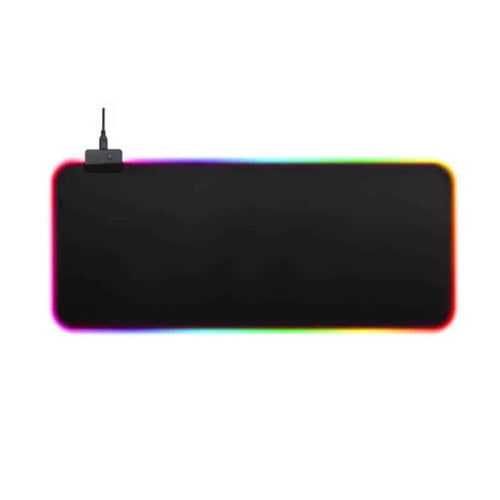 Edman King Size RGB LED gaming mouse pad, 90x40 cm, Black
