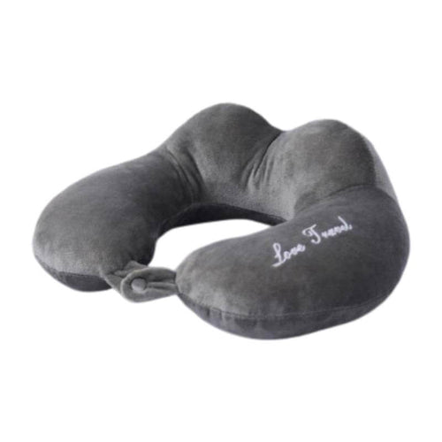 Edman Essential U1 neck and travel pillow, includes eye mask and earplugs, 30x30x9 cm