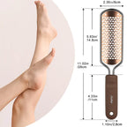 Pila de calcaie Profesionala Edman cu razuitor Extra Smooth PRO, otel inoxidabil, Maro/Argintiu