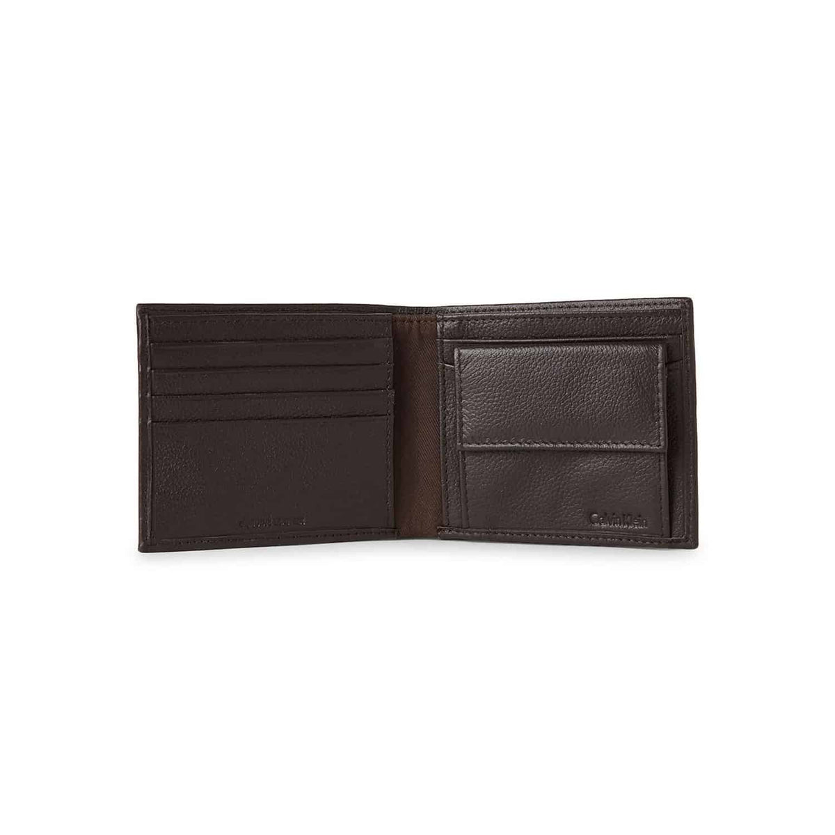 Portofel-Calvin-Klein-Brown-Pebbled-Leather-Bifold-Wallet-din-piele