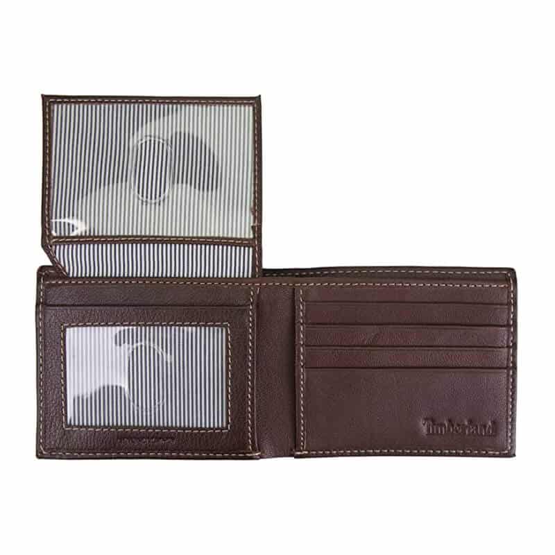 Portofel-din-piele-Timberland-Leather-Wallet-with-Attached-Flip-Pocket-Brown-Blix-pentru-barbati-maro