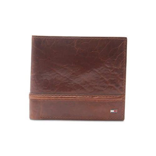 Tommy Hilfiger Brevon Hipster RFID men's leather wallet, Brown