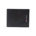 Portofel din piele pentru barbati Tommy Hilfiger Slim Extra-Capacity Leather Wallet, Negru