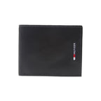 Portofel din piele pentru barbati Tommy Hilfiger Slim Extra-Capacity Leather Wallet, Negru