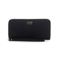 Portofel pentru femei GUESS Lyndi Large Zip Around Wallet, Negru