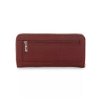 Portofel pentru femei GUESS Lyndi Large Zip Around Wallet, Visiniu