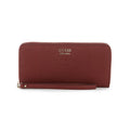 Portofel pentru femei GUESS Lyndi Large Zip Around Wallet, Visiniu