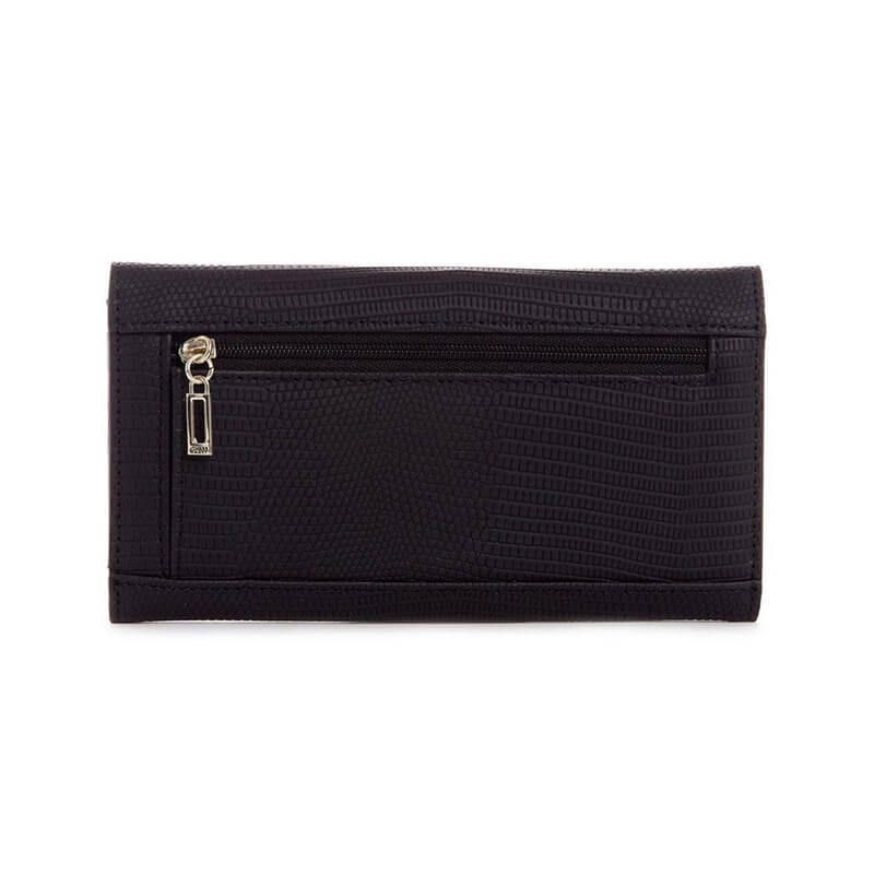 Portofel pentru femei Guess Lyndi Slim Clutch Wallet, Negru