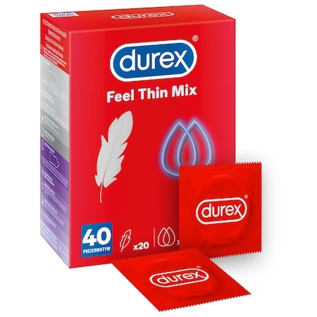 Durex Ultra Thin 40, Feel Thin Mix condoms, 40 pieces