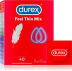 Prezervative Durex Ultra Thin 40, Feel Thin Mix, 40 bucati