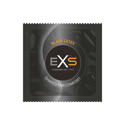 EXS Black Latex condoms, 10 pieces