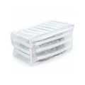 Sac pentru spalat incaltamintea cu pad-uri din spuma pentru protectie in masina de spalat si uscator, 33x19x19cm, Alb