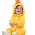 Salopeta de iarna Edman bebe/copii Ratusca, poliester si bumbac, fermoar reversibil, 12-18 luni, Portocaliu