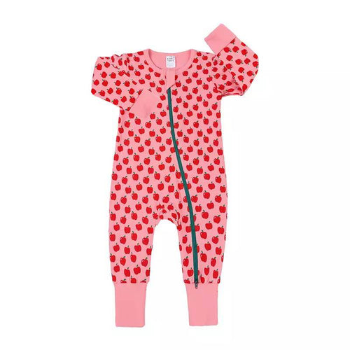 Edman baby/kids long-sleeve sleepsuit, two-way zip, cotton
