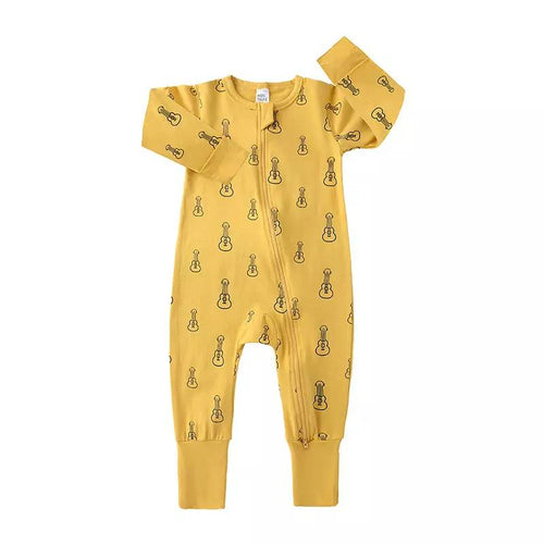 Edman baby/kids long-sleeve sleepsuit, two-way zip, cotton