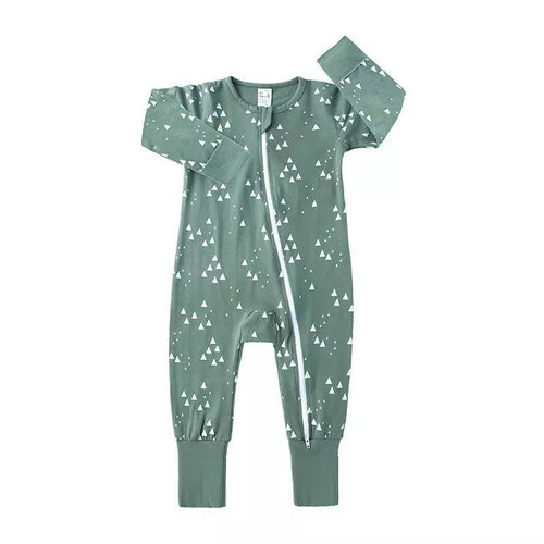 Edman baby/kids long-sleeve sleepsuit, two-way zip, cotton