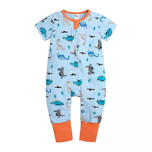 Edman baby/kids sleepsuit with two-way zip, cotton