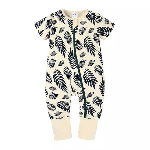 Edman baby/kids sleepsuit with two-way zip, cotton