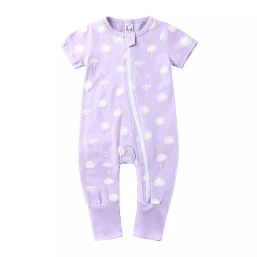 Edman baby/kids sleepsuit with two-way zip, cotton