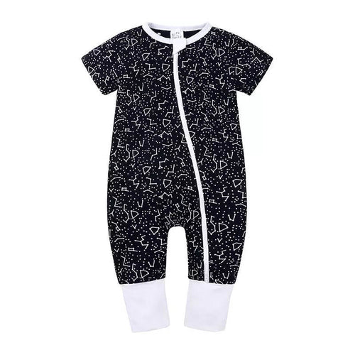 Edman baby/kids sleepsuit with two-way zip, cotton