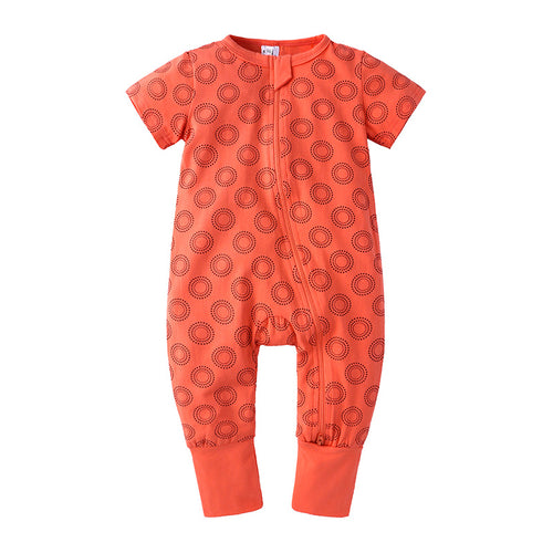 Edman baby/kids sleepsuit with two-way zip, cotton