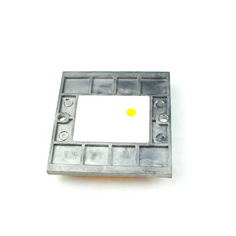 Set 2 bucati Buton marker stradal cu Led si incarcare solara pentru locul de parcare, din aluminiu, Galben