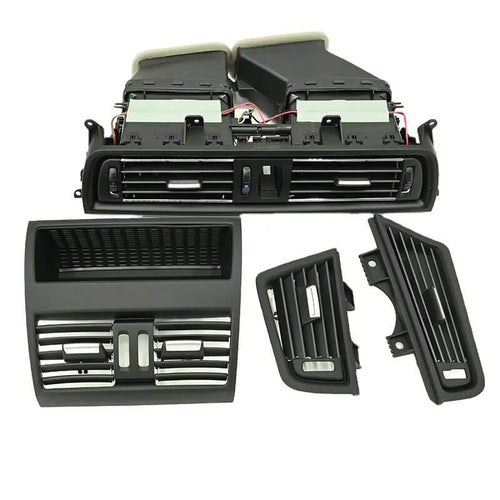 MOTOR10 set of 4 interior front/rear air vents BMW 5 Series F10/F11, 64229209136, Black