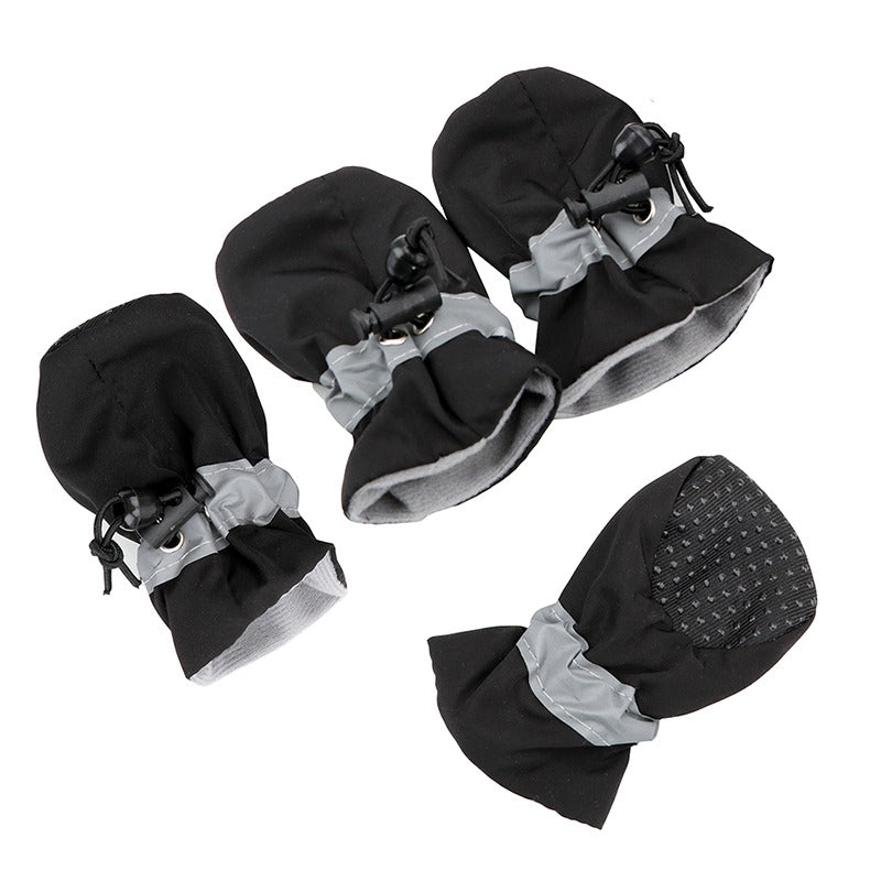 Set ghetute botosei Edman Protector Walker Care, pentru caini, marimea M, Negru, 4 bucati