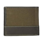 Set portofel pentru barbati Timberland piele/textil + breloc Canvas & Leather Billfold, Maro inchis