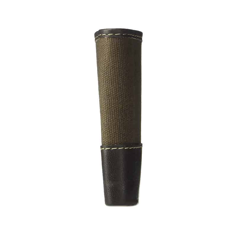 Set portofel pentru barbati Timberland piele/textil + breloc Canvas & Leather Billfold, Maro inchis
