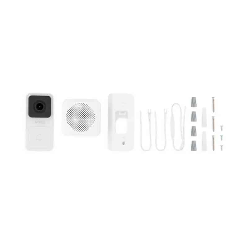 Sonerie wireless cu camera video Smart Wyze Video Doorbell, 1080p HD, 2-Way Audio, Alb