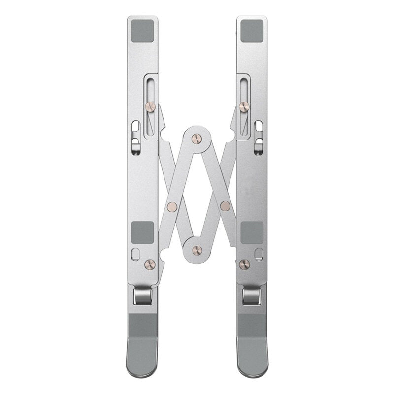 Suport-laptop-tableta-Edman-stand-pliabil-reglabil-universal-non-alunecos-aluminiu-argintiu