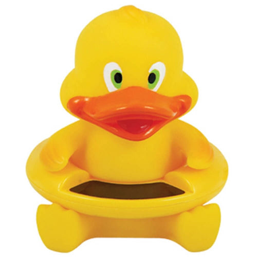 Edman TRT1 bath thermometer toy, floating duck for baby bath, Yellow